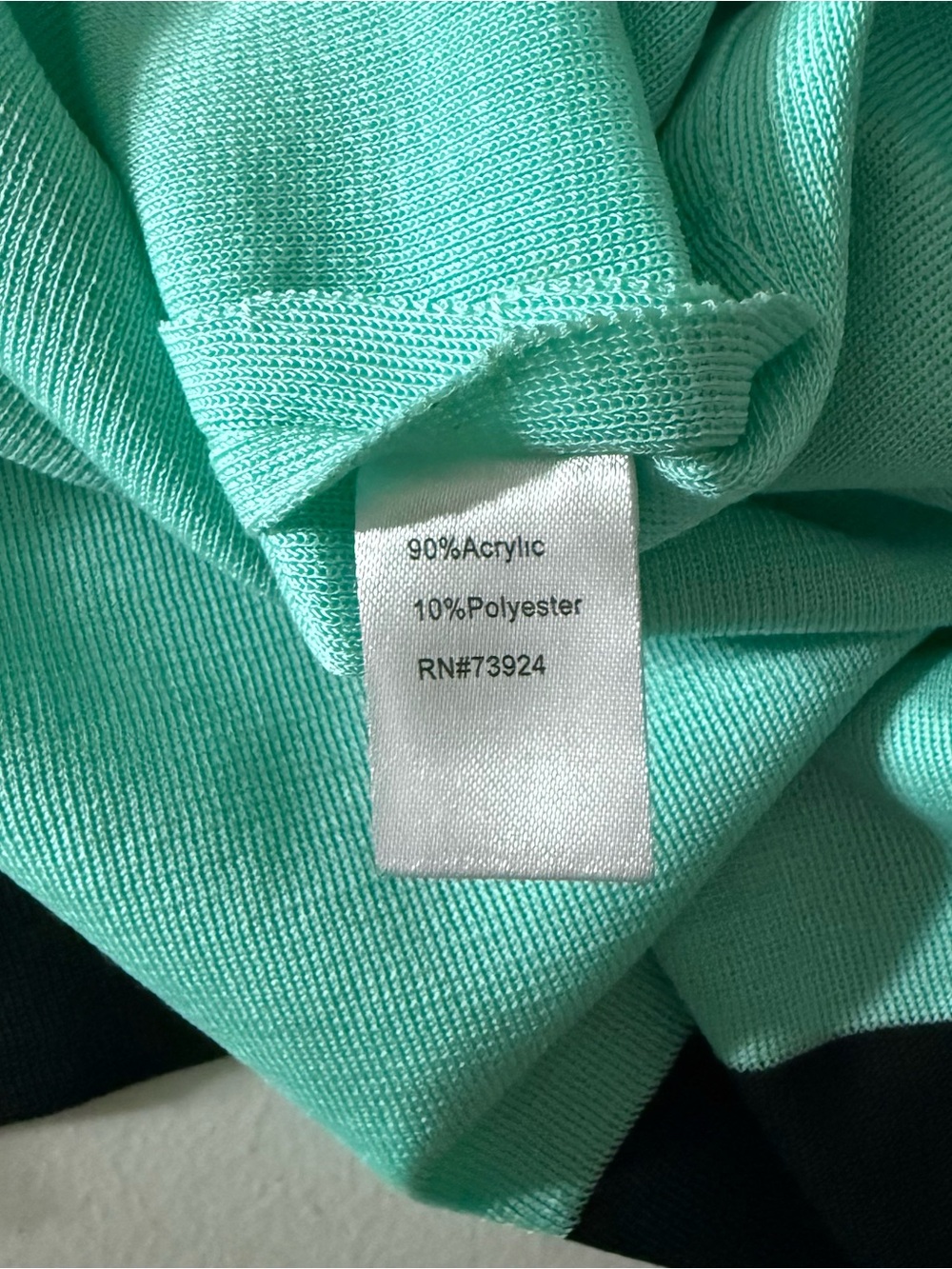 Ming Wang Mint Green Embellished Knit Tunic Top 3/4 Sleeve Large - Picture 8 of 8